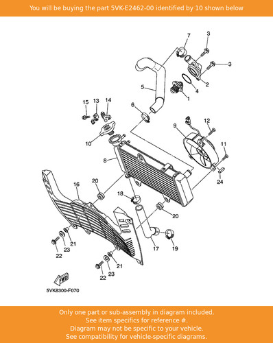 Yamaha cap radiator - yamaha,