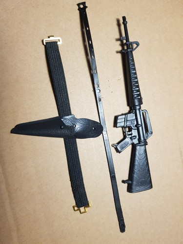 Vintage action man style black - action,