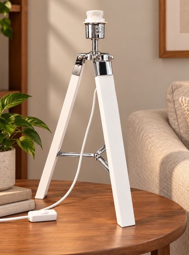 Tripod table lamp base - table, only