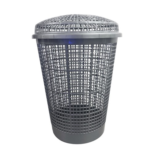 50l grey circular - grey, plastic
