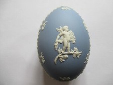 Vintage Wedgewood Blue Lidded Egg 1970's 80's SPECIAL OFFER 4 FOR 3 #13
