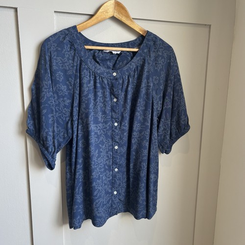 Bonmarche blue floral blouse - floral,
