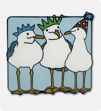 Seagull Enamel Pin Badge