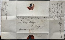 Germany Letter 1844 Haugsdorf , Wax Seal