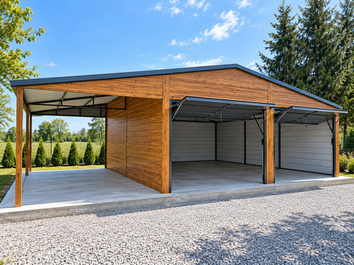 Metal garage 9m x - metal,