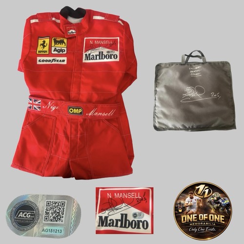 Nigel mansell signed replica - nigel,