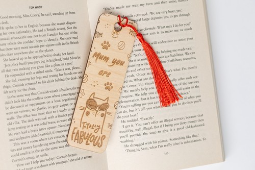 Custom wooden bookmark - custom,