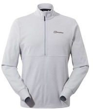 Berghaus Mens Ryten Half Zip Fleece Top Hiking Jumper Grey Sweat RRP £65. c18