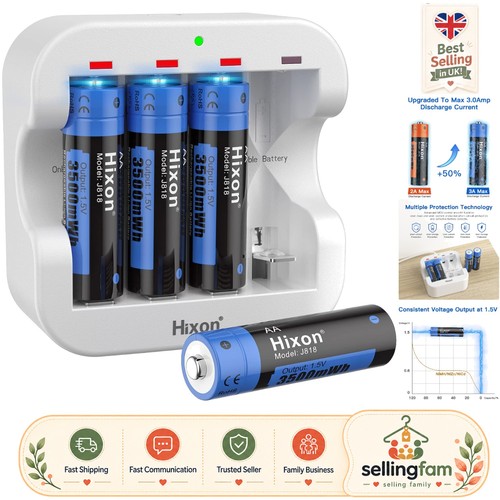 Hixon lithium rechargeable - hixon, aa