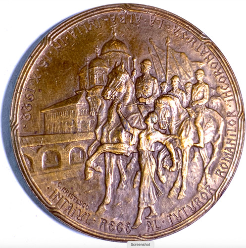 Romania 1922 coronation medal - 1922,