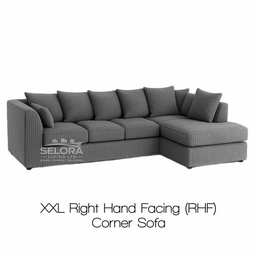 Jumbo cord corner sofa xxl - sofa,
