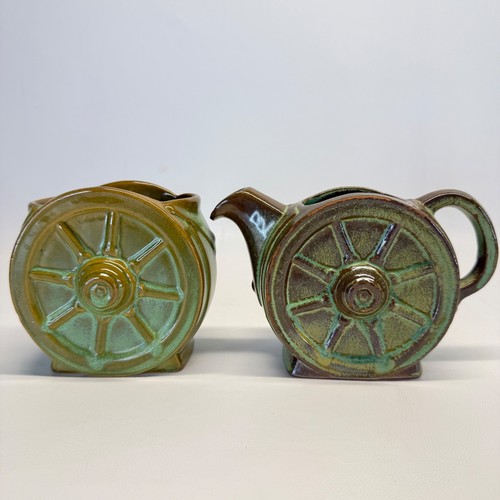 Vintage frankoma pottery wagon - frankoma,