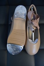 Caramel capezio Shuffle low heel tap shoes fitted with teletone taps - all sizes
