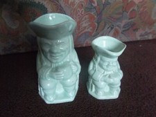 KEELE STREET POTTERY OLD TOBY JUG LARGE & SMALL  KSP St