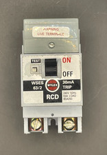 WYLEX WSES 63 30mA 63A LOAD 30mA TRIP WSES 63/2 RCD