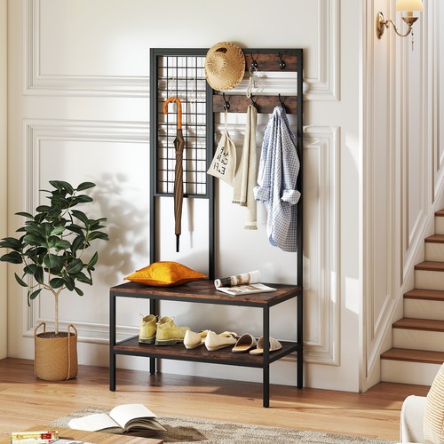 Industrial coat rack with shoe - coat,
