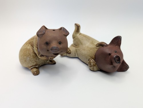 Vintage ceramic pig salt - ceramic,