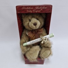 Aurora Teddy Original Golden Jubilee Bear in box