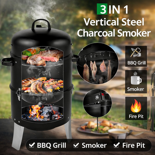 Vertical steel charcoal - steel,