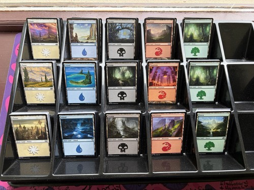 100 mtg basic lands bundle - bundle,