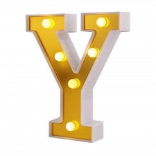 Practical Gold Led Y Letter