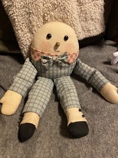 Vintage Plush/bead Humpty