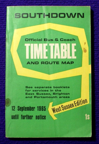 Southdown bus coach timetable - southdown,