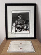 Signed Framed Photograph Of Muhammad Ali With Certification Of Authenticity