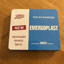 Vintage Tin Boots Emergoplast