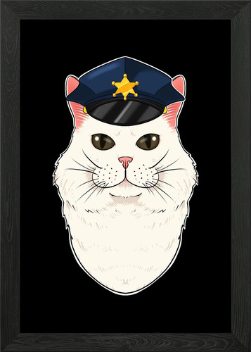 Police turkish angora - police,