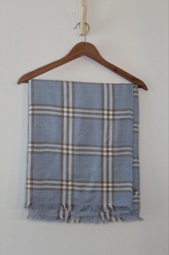 Burberry blue tan plaid wool - burberry,
