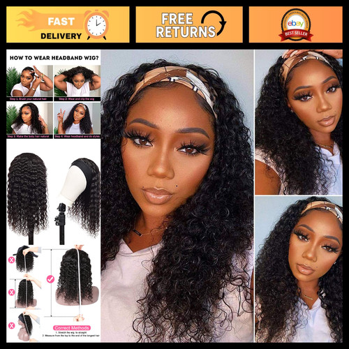 Deep wave headband wig - wave,