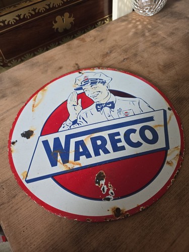 Enamel sign wareco - enamel,