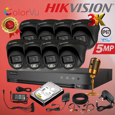HIKVISION 5MP ColorVu Audio Outdoor CAMERA Security System Night Vision