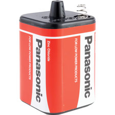 PANASONIC 6V BATTERY for TORCH LANTERN -  4R25 - ZINC CHLORIDE