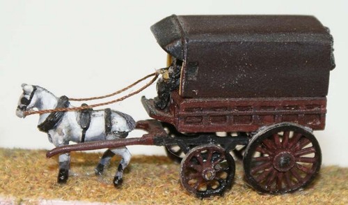 Horse drawn cart parcel - drawn,