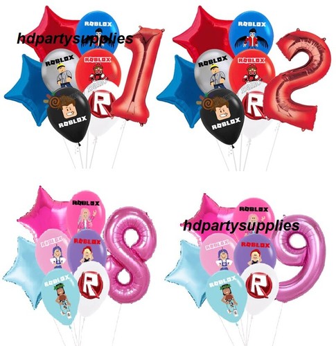 20pcs roblox themed latex - latex, foil