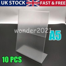10PCS A5 Acrylic Menu Holder