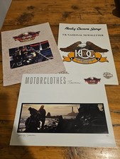 Harley Davidson Clothing + Collectable Brochures Plus Uk Newsletter HOG 90s