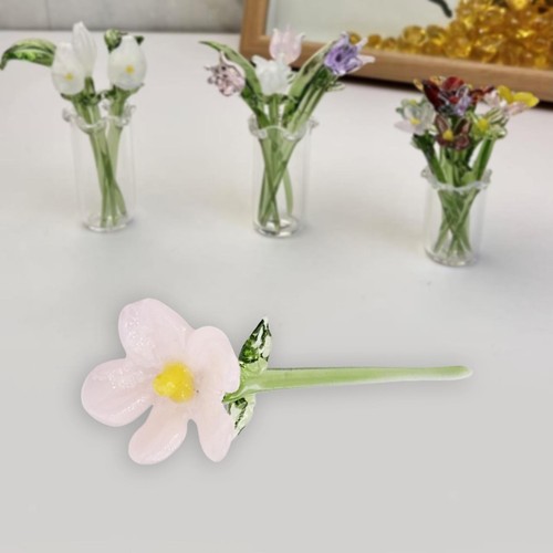 Mini glass flower decoration - glass,