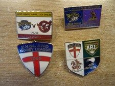RUGBY LEAGUE PIN BADGES X 13