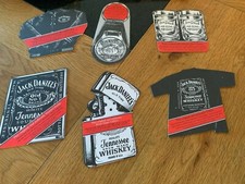  Set of 6 Jack Daniel's Coasters / Beer Mats VERY RARE FROM 1994/96