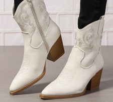 Cowboy Boots Mid Calf Shoes