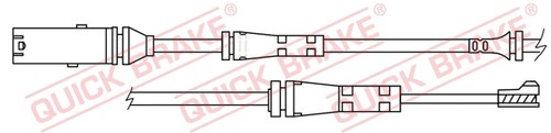 Front warning contact brake - contact,