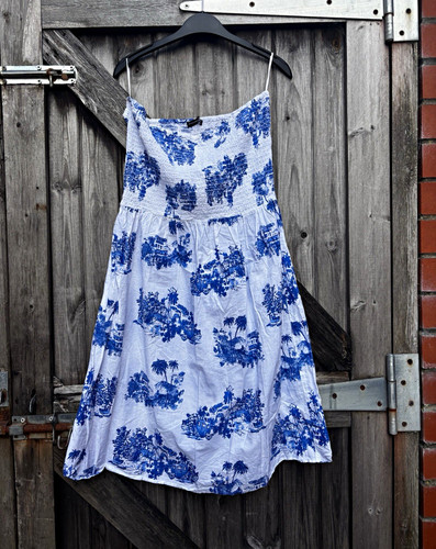 Primark white blue floral - primark,