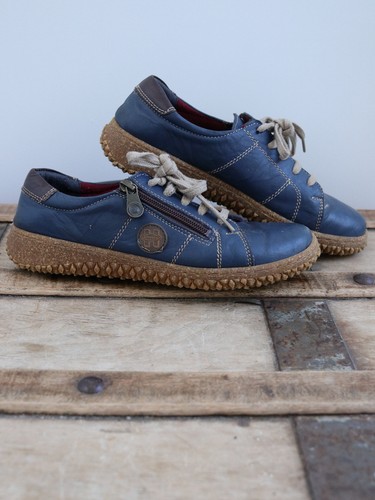 Loretta blue leather - loretta, comfort