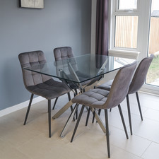 Modern Rectangle Glass Dining
