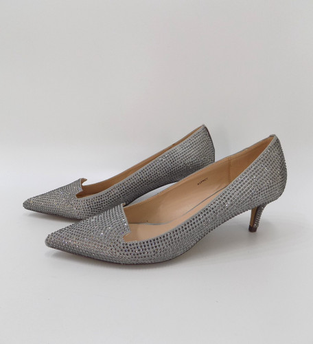Kitten heel silver - silver, 5