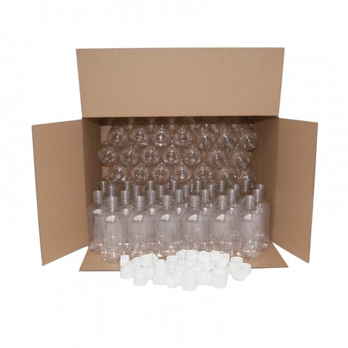 Small clear plastic - clear, bottles