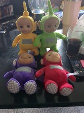 Set Of 4 Teletubbies Talking Plushes Great Condition Fully Working